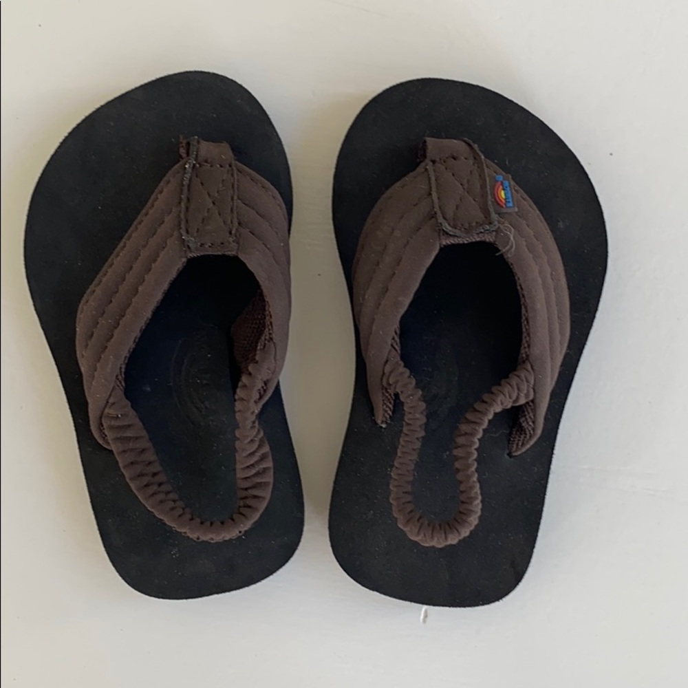 Rainbow children’s / baby flip flops NWT